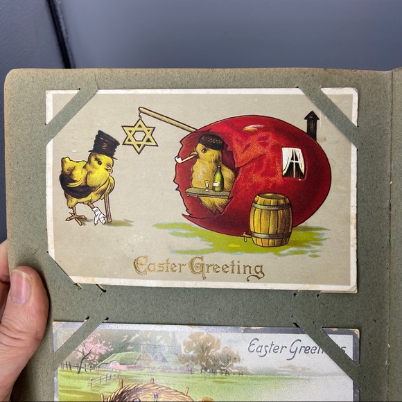 Antique Postcard Album with 40 Easter Greetings Postcards - Picture 8 of 16